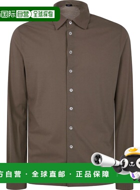 1h可退 香港直邮Herno 男士 POLO M.L. JRS 薄纱绉纱衬衫 5200526