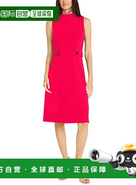 自营 Maggy London Midi连衣裙-红色 美国奥莱直发新款