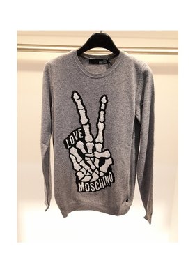 1h可退 MOSCHINO 女士针织毛衣 WS3G281X02974290 AW2021 灰色