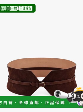 1h可退 香港直邮alaia 女士 Bustier 绒面革皮带 AA1C331GCA214