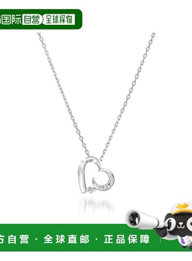 日本直邮日潮 Star JewelryK10 心形月亮项链番号:2JN1054钻石