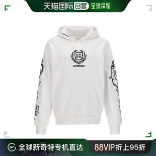 BMJ0LA3 纪梵希 标志刺绣抽绳连帽衫 男士 香港直邮潮奢 Givenchy