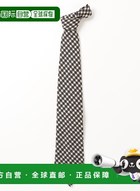 1h可退 日本直邮Fratelli Luigi男士全毛格纹领带 118280315
