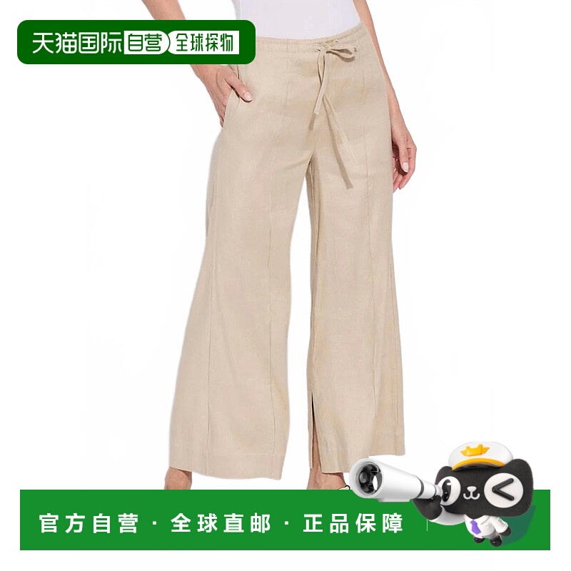 自营lysseNixie Drawstring Linen Wide Leg Pant - linen 美国奥