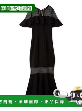 1h可退 日本直邮SNIDEL蕾丝荷叶边微透拼接鱼尾连衣裙SWCO252044