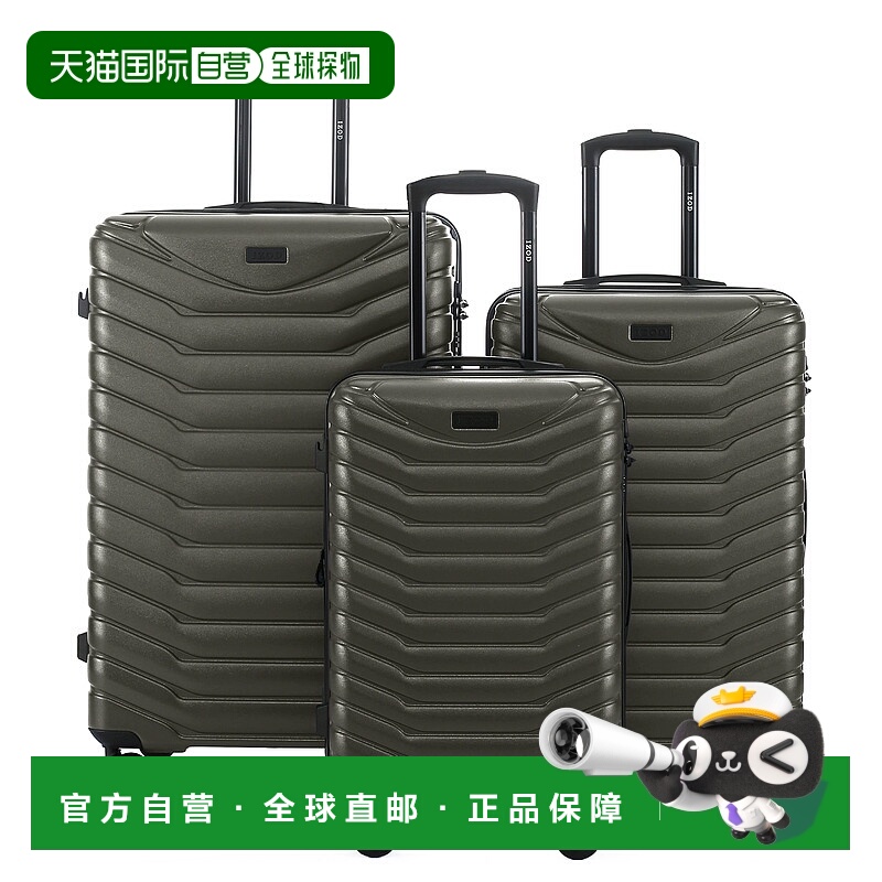 自营IZOD幻影轻质可扩展ABS 3件套行李箱-20英寸、24英寸和28英寸