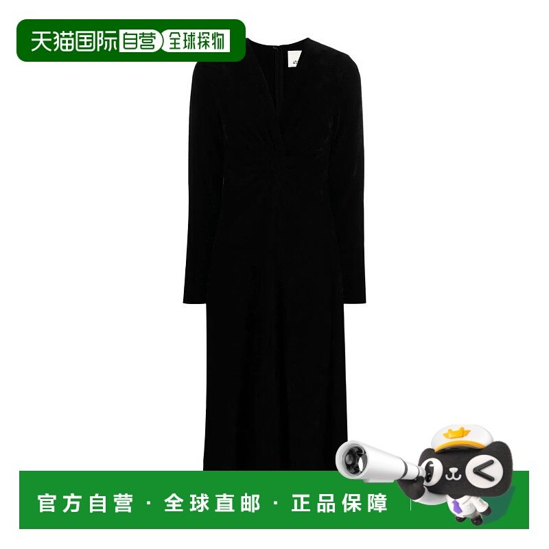 香港直邮Isabel Marant V领连衣裙 RO0070FAA1J30I长袖