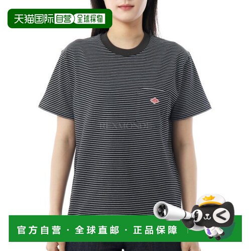 韩国直邮DANTON （DTC0197-TCB 黑色 x 白色）条纹短袖