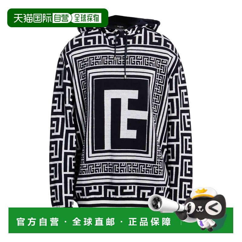 1h可退 香港直邮Balmain 巴尔曼 男士 毛衣 blue蓝色 舒适时尚