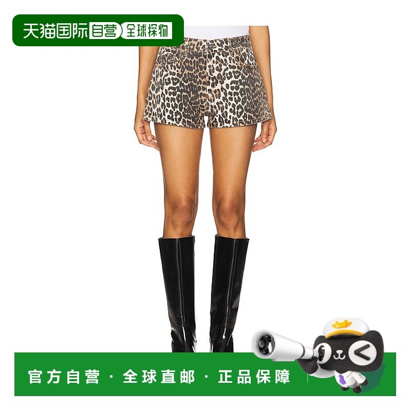 香港直邮GANNI 甘尼 女士 印花牛仔热裤 J1657 colorful花新款,女装/女士精品,休闲裤,淘宝优惠券,粉丝福利购,淘宝优惠卷