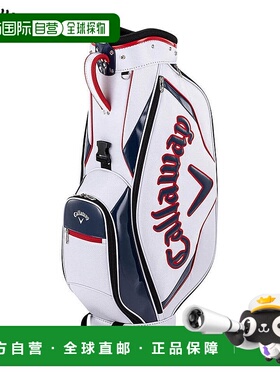 日本直邮Callaway 男士运动球童包 25 JM 5125022 白色//红色 [20