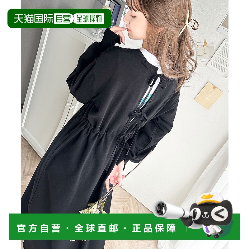 1h可退 日本直邮Classical Elf 女士三重蝴蝶结双穿卫衣连衣裙 ce