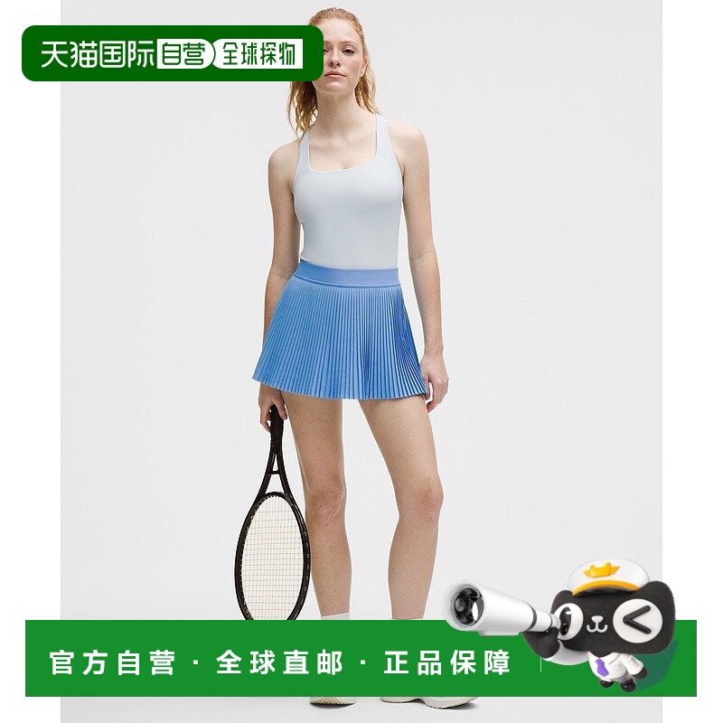 自营1h可退 欧洲直邮LULULEMON露露乐檬 高腰褶皱Varsity网球裙