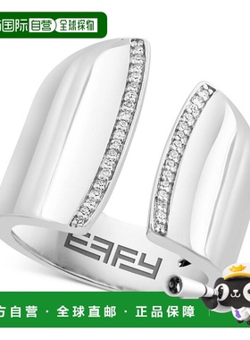 1h可退 【美国直邮】EFFY 系列|EFFY® 纯银钻石宽袖口戒指（1/10