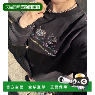 日本直邮DOUBLE 宽松T恤 NAME 蒸しガール刺绣 21541 女装 1h可退