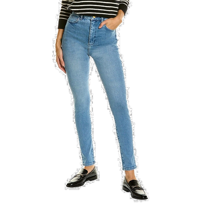 自营 Triarchy 浅靛蓝高腰紧身牛仔裤 - 蓝色 美国奥莱直发紧身裤