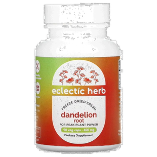 香港直发Eclectic Institute,原生新鲜冻干,蒲公英根,原生,400