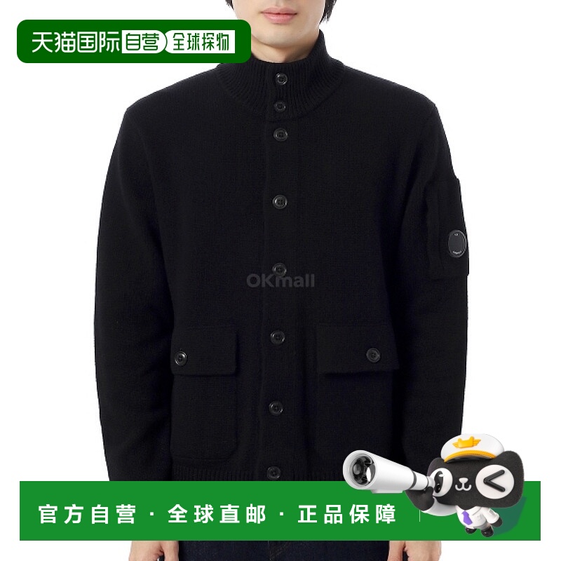 韩国直邮CP COMPANY 羔羊毛GRS开衫（19CMKN042A 110149A 999）