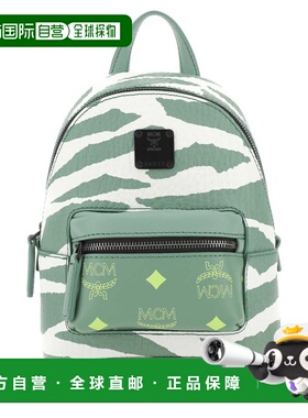1h可退 香港直邮MCM 女士 动物印花徽标贴花细节背包 MMRDSVE01