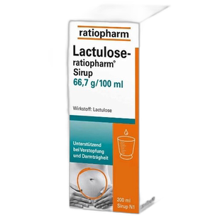 欧洲直邮ratiopharm乳果糖糖浆200ml促进肠道排便通畅改善便秘