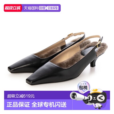 日本直邮FABIO RUSCONI 基顿跟带毛后带女鞋 单鞋[FA933BW20279]