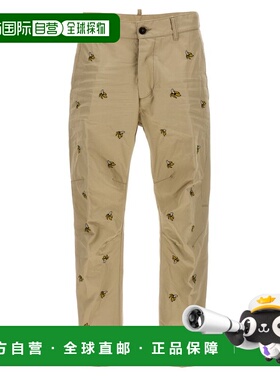 1h可退 香港直邮潮奢 Dsquared2 二次方 男士 刺绣水果休闲裤 S71