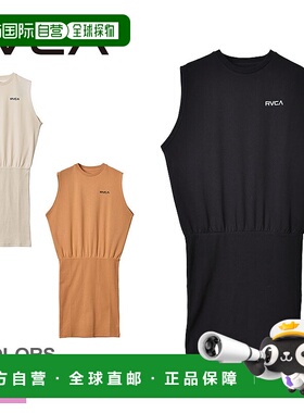 日本直邮 RVCA 小号 RVCA TANK OP 一件式女式黑白橙色 BD043379