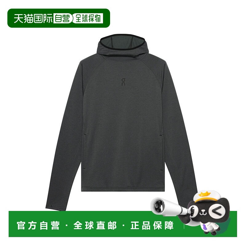 日潮跑腿ON昂跑 男士 Trek 石墨色连帽衫卫衣 Graphite L 1mf3009