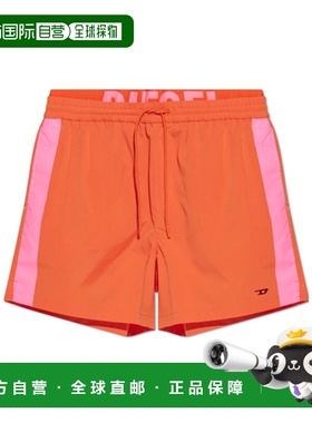 香港直邮DIESEL 男士泳装 A174650EPBAE7149 SS2025 橙色 混合腰