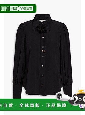 1h可退 香港直邮ZIMMERMANN 女士 双绉衬衫 1629TF24RB black黑色