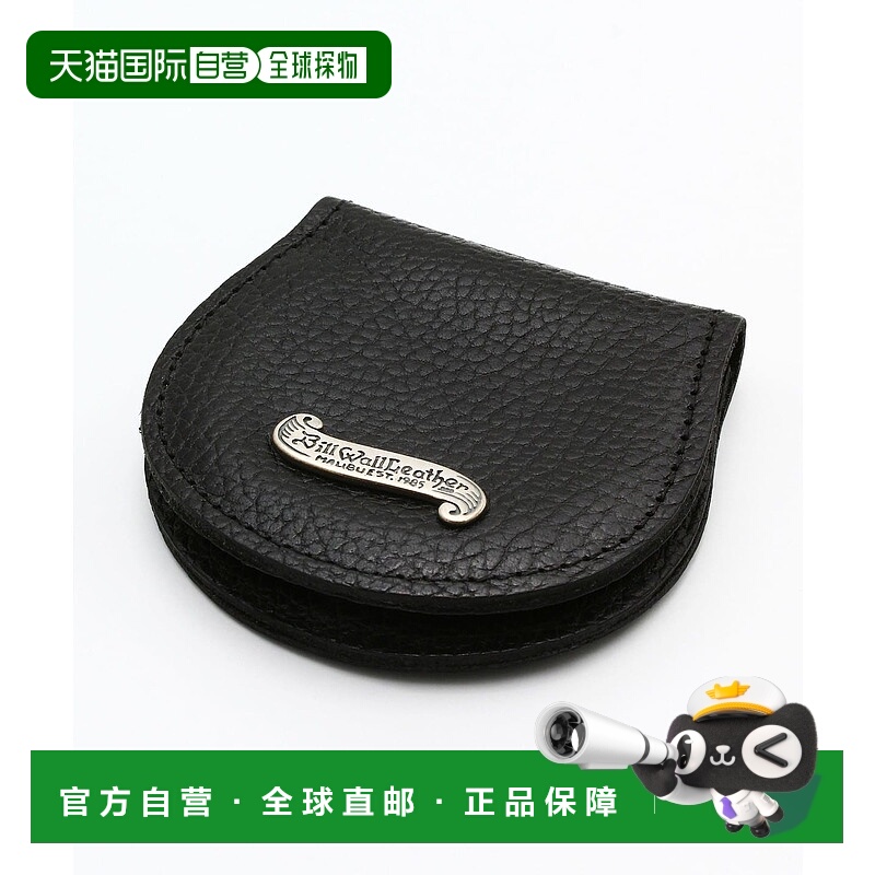 1h可退 日本直邮Bill Wall Leather男士银饰横幅牛皮硬币包 BEAMS