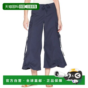 自营XCVI Cargo Gaucho Crop Pants Womens Anchor Navy Cotton