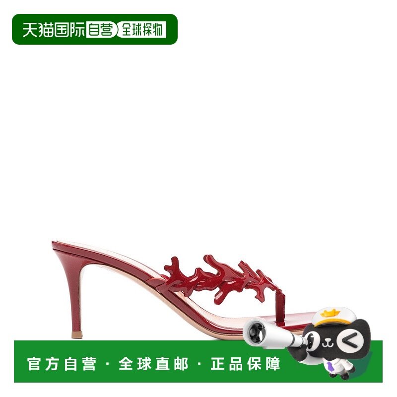 1h可退 香港直邮Gianvito Rossi 吉安维托 罗西 女士 红色凉鞋 G1