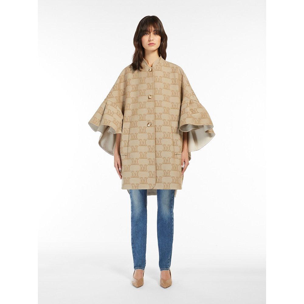 MAX MARA 女士西服 4736072706004 SS2023 花色 提花 M 字母斗篷