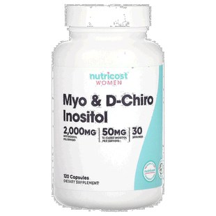 香港直发NutricostMyo温和D-Chiro肌醇动物提取物促代谢安全120粒
