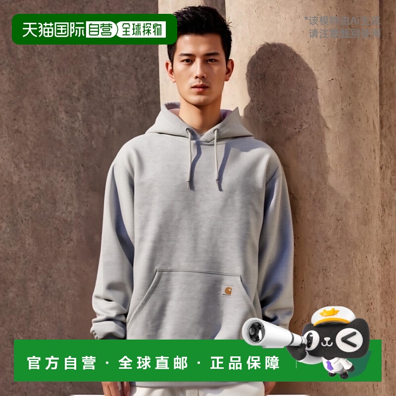 日本直邮Carhartt 派克大衣男式 k121 hgy 麻中量级卫衣