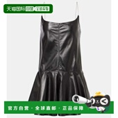 黑色连衣裙时尚 香港直邮Alaia 舒适 皮革连身裤 Black 女士 Slip