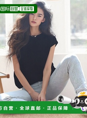 1h可退 日本直邮antiqua 女士宽松船领短袖针织衫 NA00480