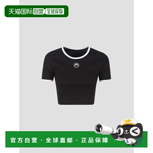 1h可退 香港直邮Marine Serre 女士 月亮刺绣短款上衣 WTO087ACJE