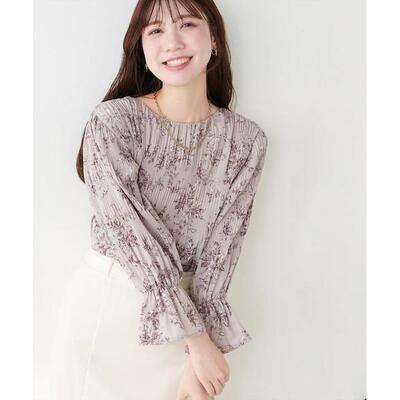 日本直邮官方授权 natural couture 玛乔利卡褶皱 女衬衫内搭上衣