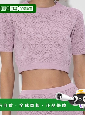 香港直邮GIVENCHY 女士针织毛衣 BW90TT4ZPN533 SS2025 粉红色