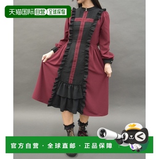 日本直郵axes POETIQUE 女士蕾絲交叉修道風(fēng)連衣裙 TS361X9 femme