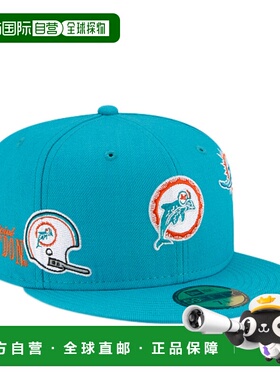 自营 New Era x Just Don x 迈阿密海豚队 59FIFTY 贴合帽带灰色