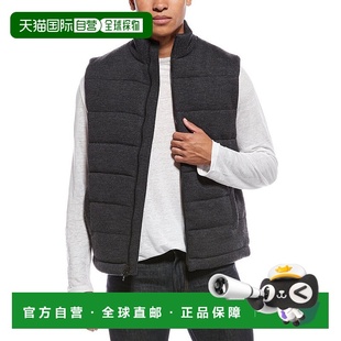 美国奥莱直发 灰色 自营 Vince全拉链羊毛背心