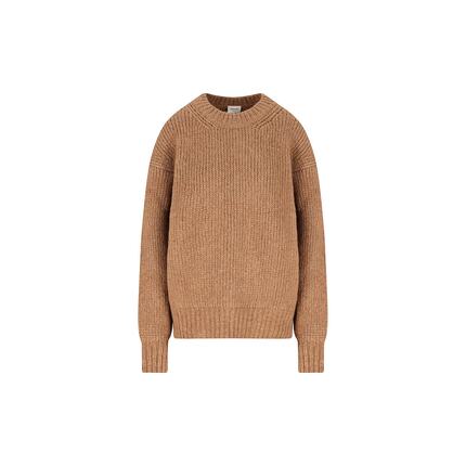 潮奢 Saint Laurent 圣罗兰 女士 驼色浅褐色毛衣 824228Y77BH