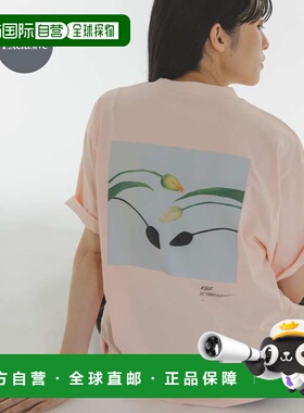 1h可退 日本直邮KBF 女士 联名款Lee Izumida艺术背印T恤 KB26130