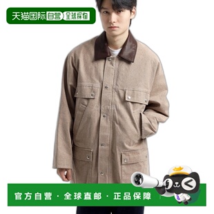 韩国直邮AURALEE 水洗有机帆布狩猎夹克 浅棕色 (A24AB01HG) 夹克