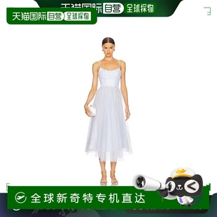 2420DR25R 香港直邮潮奢 ZIMMERMANN 女士 薄纱束腰中长连衣裙