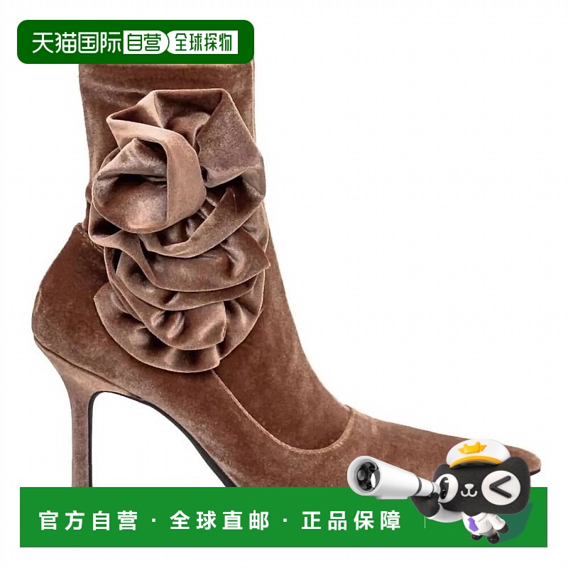 自营jeffrey campbellWomen's Florette Sock Booties In Brown -