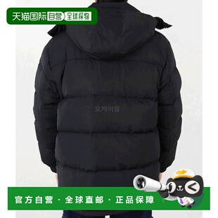 韩国直邮MAISON KITSUNE 大胆狐狸头贴片尼龙连帽羽绒服 LM02204W